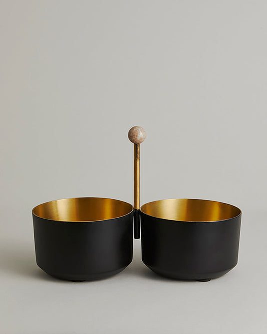 Nordal A/S AYU hand bath -  brass/black